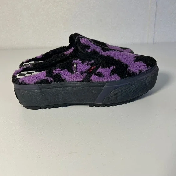 VANS x IreneIsGood Slip-On Women's Stacked Platform US W 7.5 M 6 camo cowprint - Picture 3 of 8